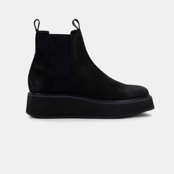 Dolce Vita Arlete wedge suede chelsea ankle boots booties - Picture 7 of 8